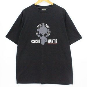 Insert Coin London T-Shirt Men's Black Short Sleeve Psycho Mantis Logo 3XL